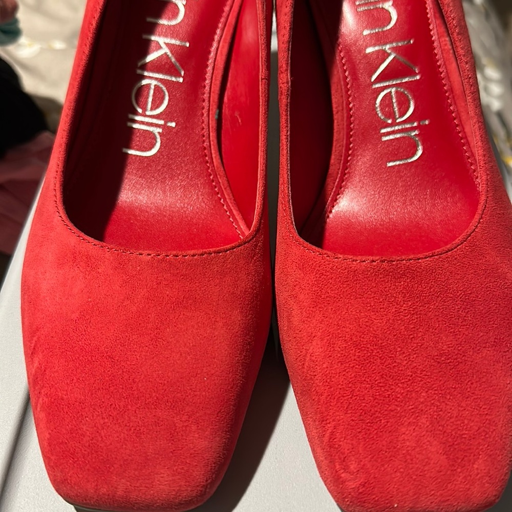 Suede Calvin Klein Pumps
